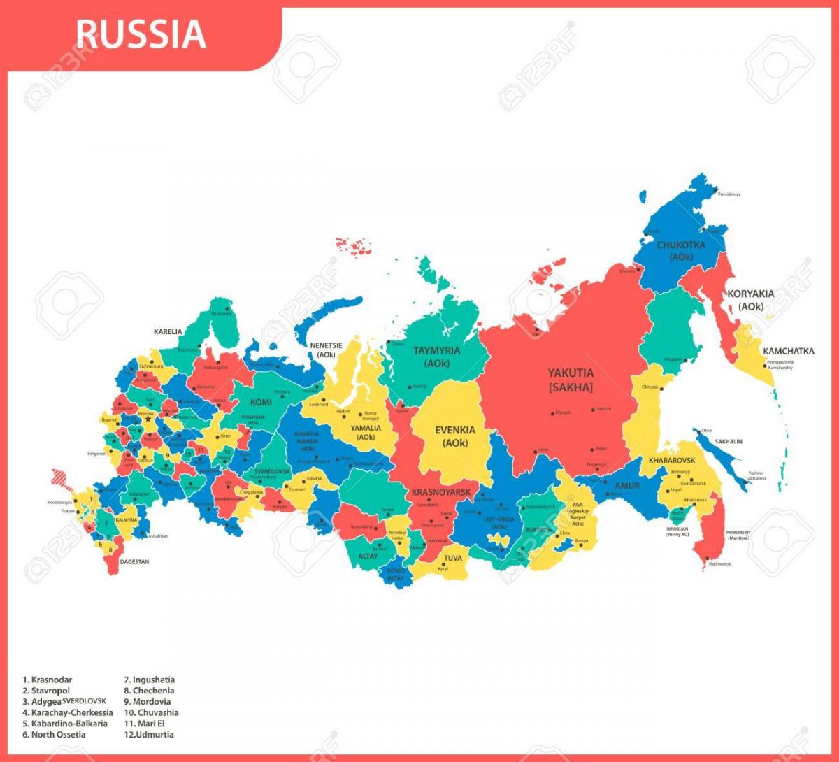государственная карта России