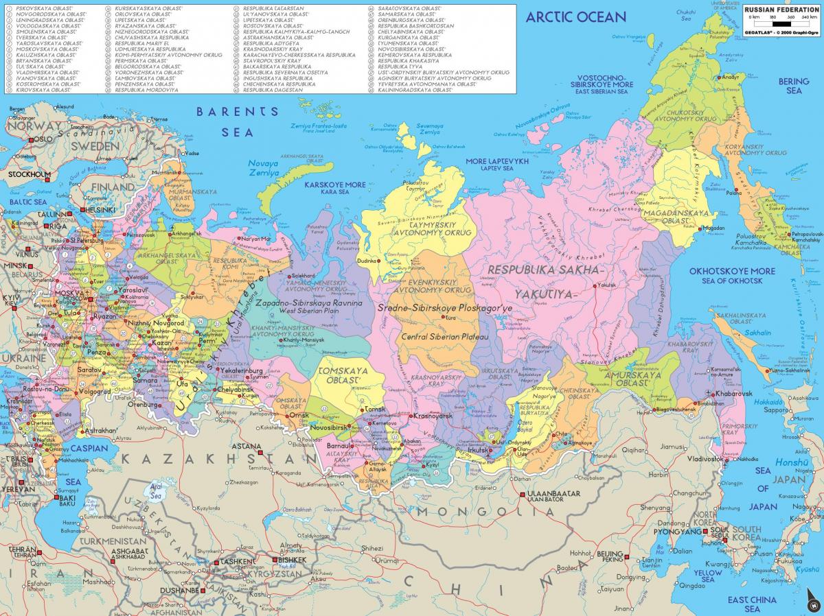 карта города России