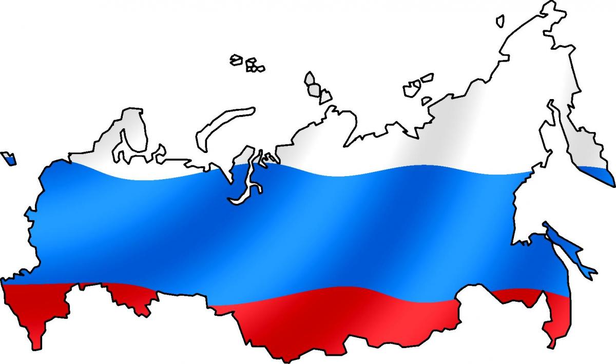 Карта флага России